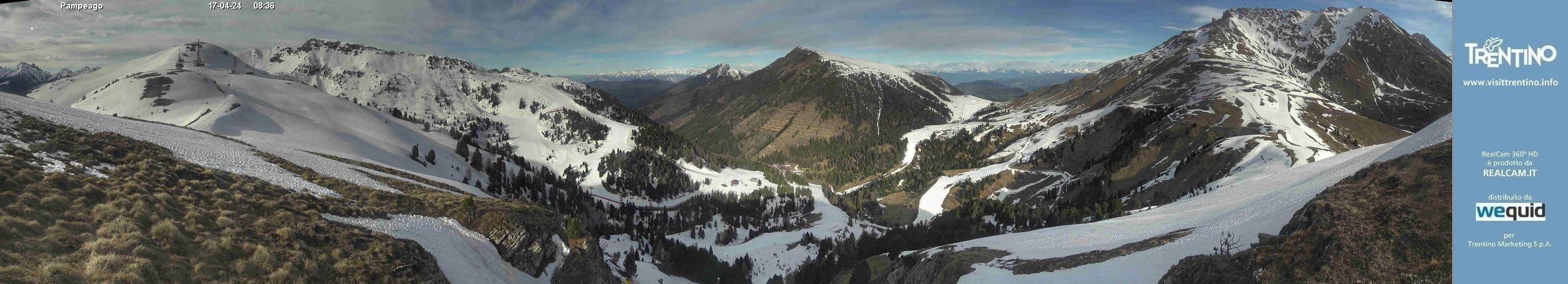 Webcam Panoramica Ski Center Latemar, Val di Fiemme - Dolomiti Superski