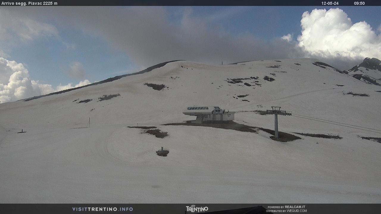 Webcam Arrivo seggiovia Piavac - Alpe Lusia - Val di Fiemme, Dolomiti Superski