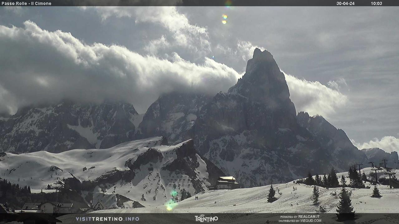 Webcam Seggiovia Cimon - Passo Rolle, Dolomiti Superski