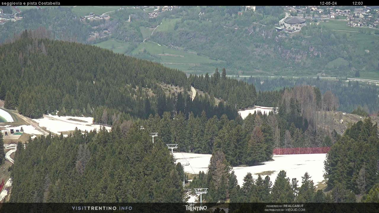 Webcam Seggiovia Costabella - Alpe Cermis, Val di Fiemme