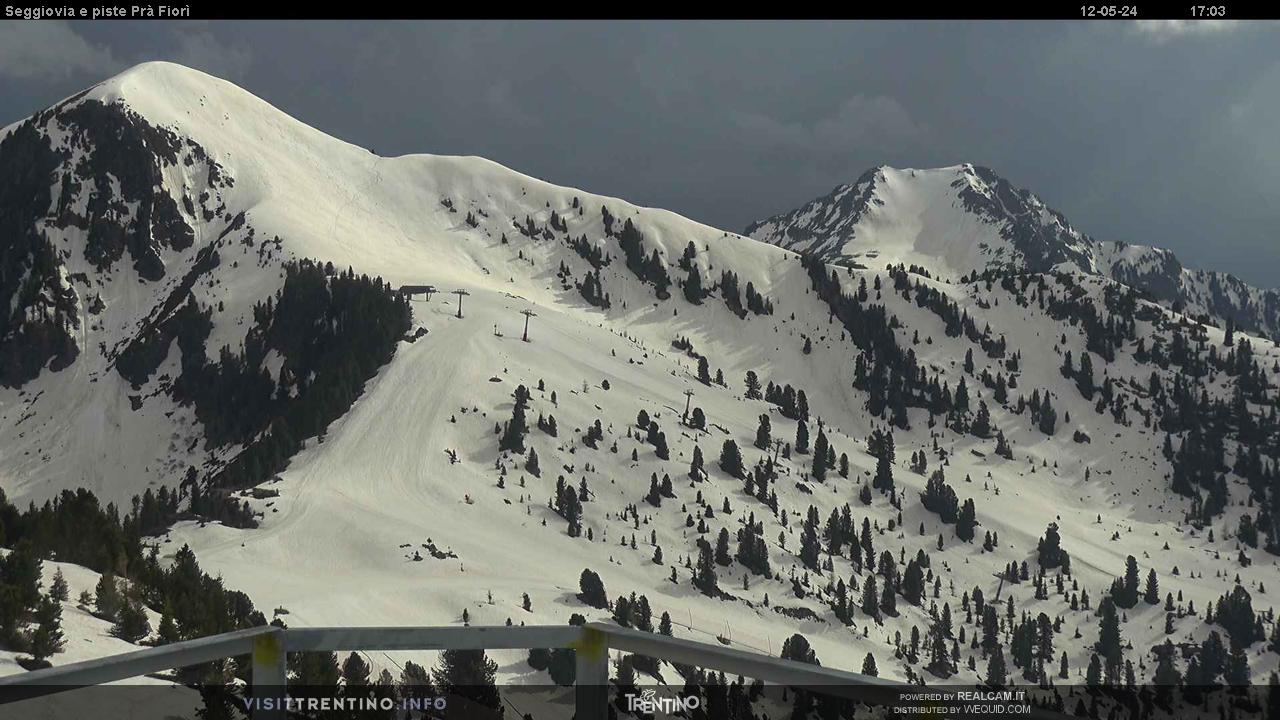 Webcam Seggiovia Prà Fiorì - Alpe Cermis - Val di Fiemme