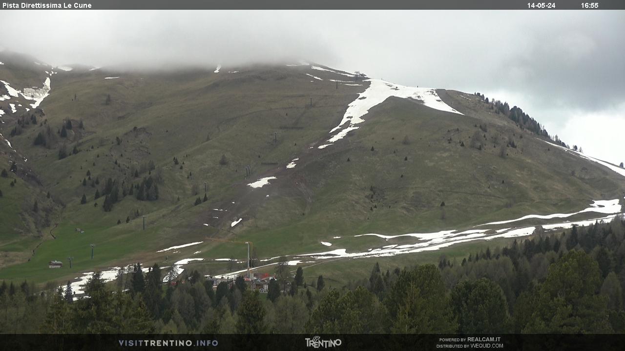 Webcam Seggiovia Le Cune - Alpe Lusia/Bellamonte, Val di Fiemme