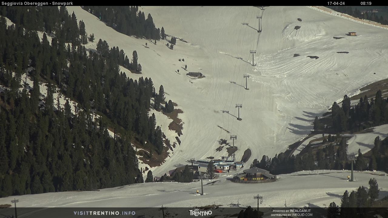 Webcam Seggiovia Obereggen e snowpark - Ski Center Latemar