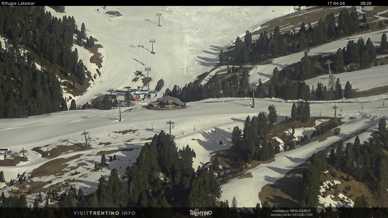 Webcam Rifugio Latemar - Pampeago, Ski Center Latemar - Val di Fiemme